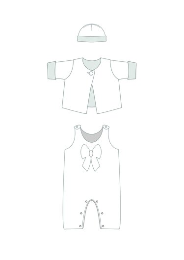 Sewing pattern bundle PLINIO+FILIPPA+BUBU – 0M/1M, 6M/7M, 12M/13M, 18M/2Y