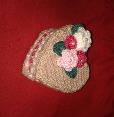 Herzschachtel mit Rosen - Häkeln