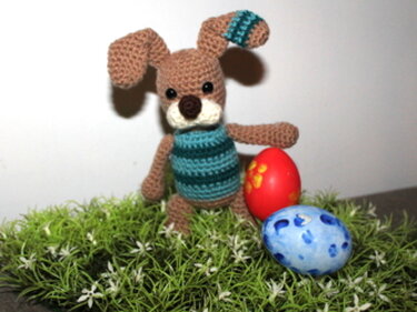 easter bunny striped - Crochet