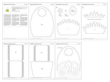 Geschenktasche für Ostern – Bastelvorlagen und Anleitung - Basteln