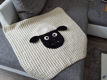 45 Häkelanleitung Babydecke Kinderwagendecke Schaf