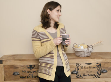 Clara - striped cardigan - Knitting