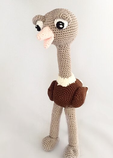 A nice pattern of a cute Ostrich, - Crochet