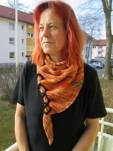 gestricktes Tuch "Zick-Zack"  - Stricken