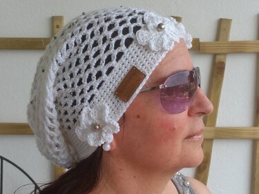 Häkelanleitung für Long Beanie unisize White Collection No.3