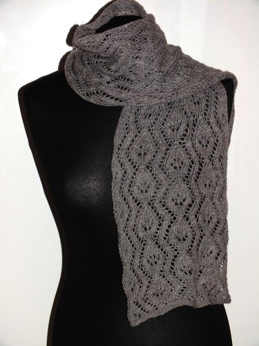 Sparset/ 2 Strickanleitungen 2 Schals Rumalcea Shamino Lace - Bild 2
