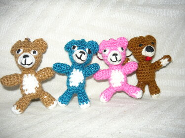 Häkelanleitung Teddy Schlüsselanhänger / Geschenkanhänger