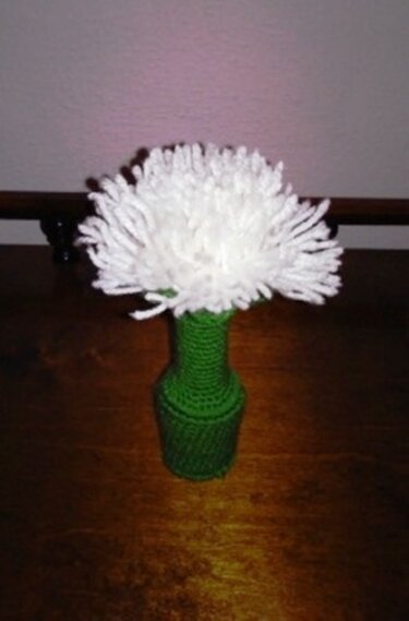 Klopfer-Blümchen " Pusteblume " - Häkeln