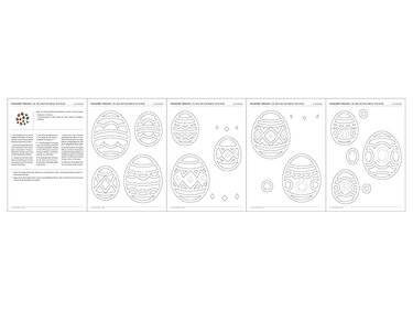 Fensterbilder – Kleine Ostereier – Bastelvorlagen und Anleitung - Basteln