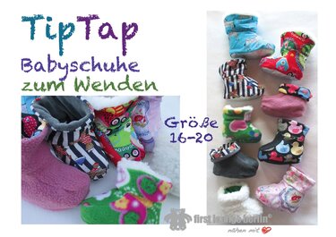 TipTap *** E-Book Babyschuhe Krabbelschuhe zum Wenden Nähanleitung mit Schnittmuster Größe 16-20 Design with Love von firstloungeberlin - Bild 6