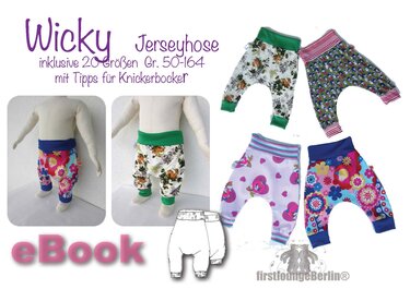 Wicky *** E-Book Jersey Hose Unisex Kinderhose Pumphose Größe 50-164 Nähanleitung mit Schnittmuster von firstloungeberlin - Bild 10