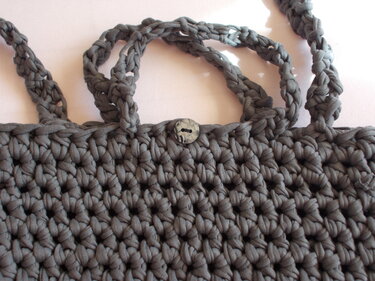 Shoppertasche mit Textilgarn gehäkelt - Häkeln