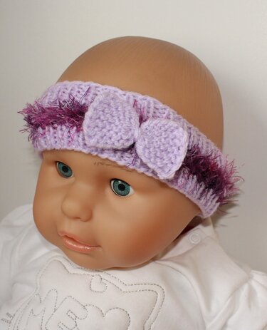 Strickanleitung Baby-Stirnband, ca. 3 - 9 Monate - Bild 4