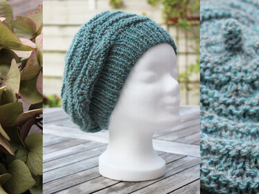 Mütze "Anouk", Strickanleitung, einfach und schnell, 2 Größen - Bild 6