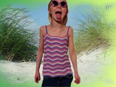 ZickZack-Top - Gr 92-134 - Häkelanleitung für Anfänger - Bild 2