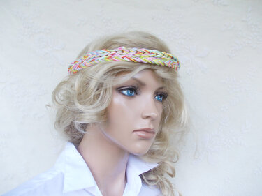 Häkel-Ketten, Armbänder, Kopfbänder, in vielen Varianten - Bild 11