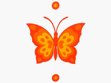 Schmetterlingskette – Bastelvorlagen mit Anleitung - Basteln