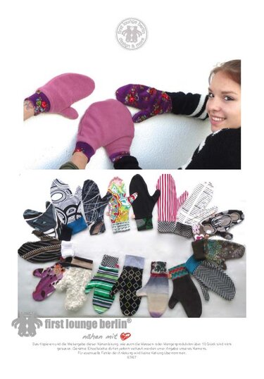 Winky *** E-Book Wende- Handschuhe & Paarhandschuh Pdf-Datei Nähanleitung mit Schnittmuster für die ganze Family Design firstloungeberlin - Bild 4