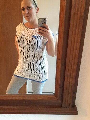 Longshirt mit süßer Schleife häkeln - Bild 4