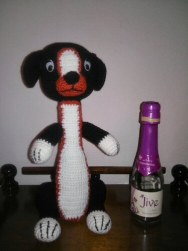 Prosecco - Hündchen " Benny " - Häkeln