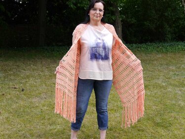 Häkelanleitung Westenschal S-XXXL Luxury Design No. 75 - Bild 4