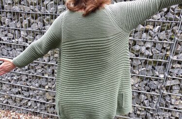 Raglanjacke im Rippenmuster, Strickanleitung Größe 36 - 42 - Bild 7