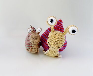 Verrückte Schneckenbande - Walti und Willy - Häkeln