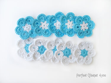 Einfache Häkelarbeitblume für Weihnachtsdekoration , Scrapbooking Blume, Häkeln Schneeflocken - Bild 2