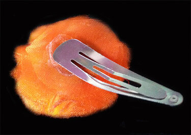 Bastelanleitung - Hairclip Tüllflower