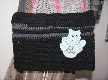 Eule Applikation zum Häkeln