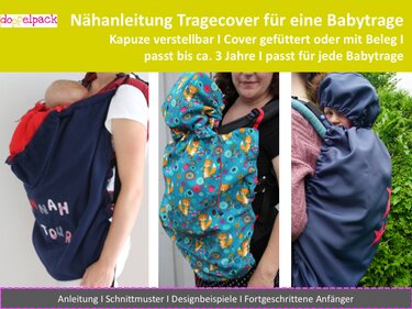 Tragecover, Regenschutz für Babytrage mit verstellbarer Kapuze - Bild 3