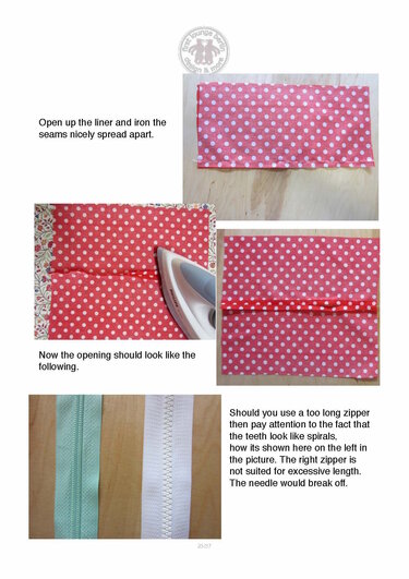 US-Mia *** cosy bag E-Book Pdf-file sewing instruction Without pattern in 4 table sizes handmade with love firstloungeberlin