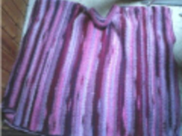 Poncho gehäkelt mit Fadenverlauf - Häkeln