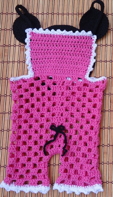 Miss Bow Mouse Romper Crochet Pattern