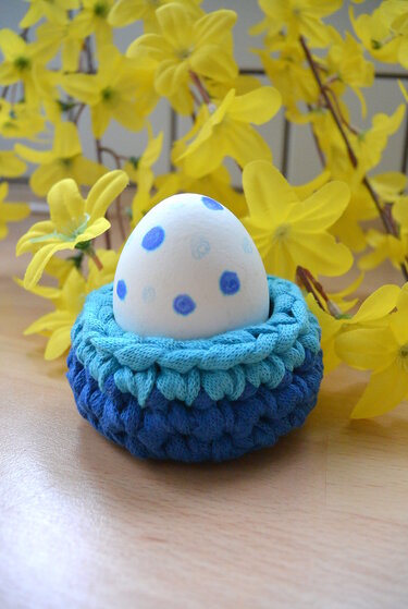 E-Book: "Eierbecher" Textilgarn - Häkeln