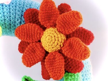 Door Wreath Flower Meadow - Crochet Pattern