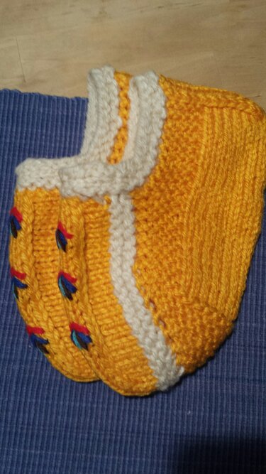 Anleitung Puschen Gr. 39/40 - Stricken