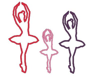 Stickdatei Ballerina - Sticken