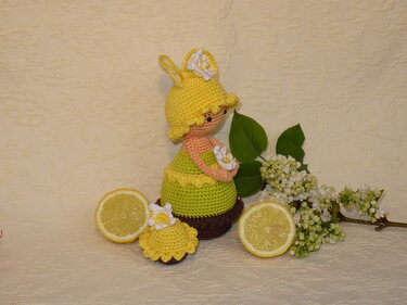 Häkelanleitung Muffin / Cup Cake - Zitrone