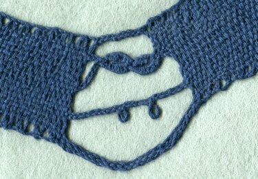 geklöppelte Fledermaus - Basteln