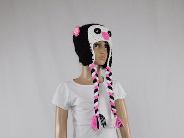 **Häkelanleitung** Kinder Pinguin Mütze - Bild 4