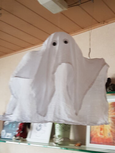 Gespenst zum hinstellen oder aufhängen - Basteln