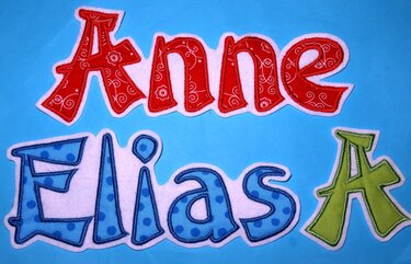 Stickdatei Buchstaben Alphabet Klein und Groß - Sticken