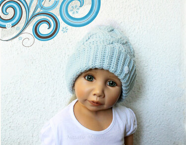 Set 2 in 1: scarf & hat "Let it snow!" - Crochet