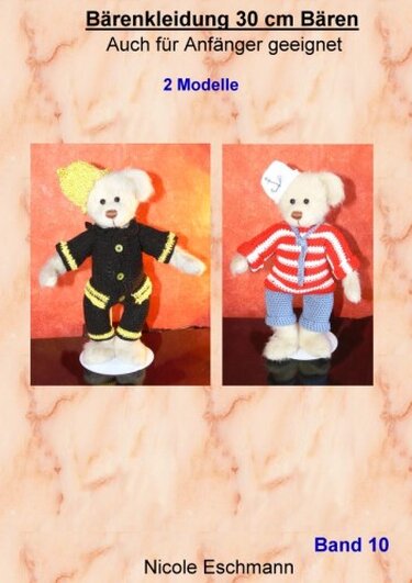 2er Bärenkleiderset, Sammelbären, 30 cm Bären - Häkeln