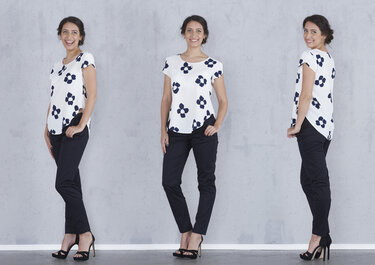 Nori - Da. Shirt mit Tulpenärmel E-Book - Nähen