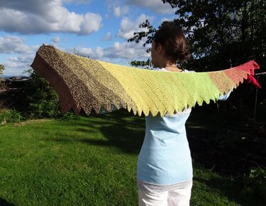 Drachentuch gestrickt Strickanleitung - Bild 5
