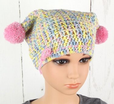 Häkelanleitung Baby- und Kindermütze "Happy" - Bild 3