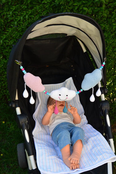 E-Book: Kinderwagenkette "Wolken" (ca. 60 cm lang) - Bild 3