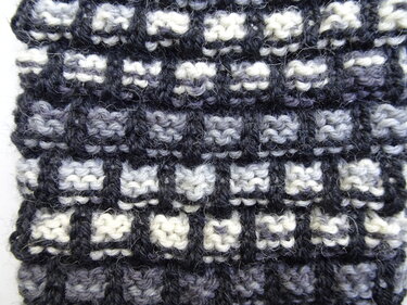 Strickanleitung für Socken mit Kästchenmuster Gr. 43/44